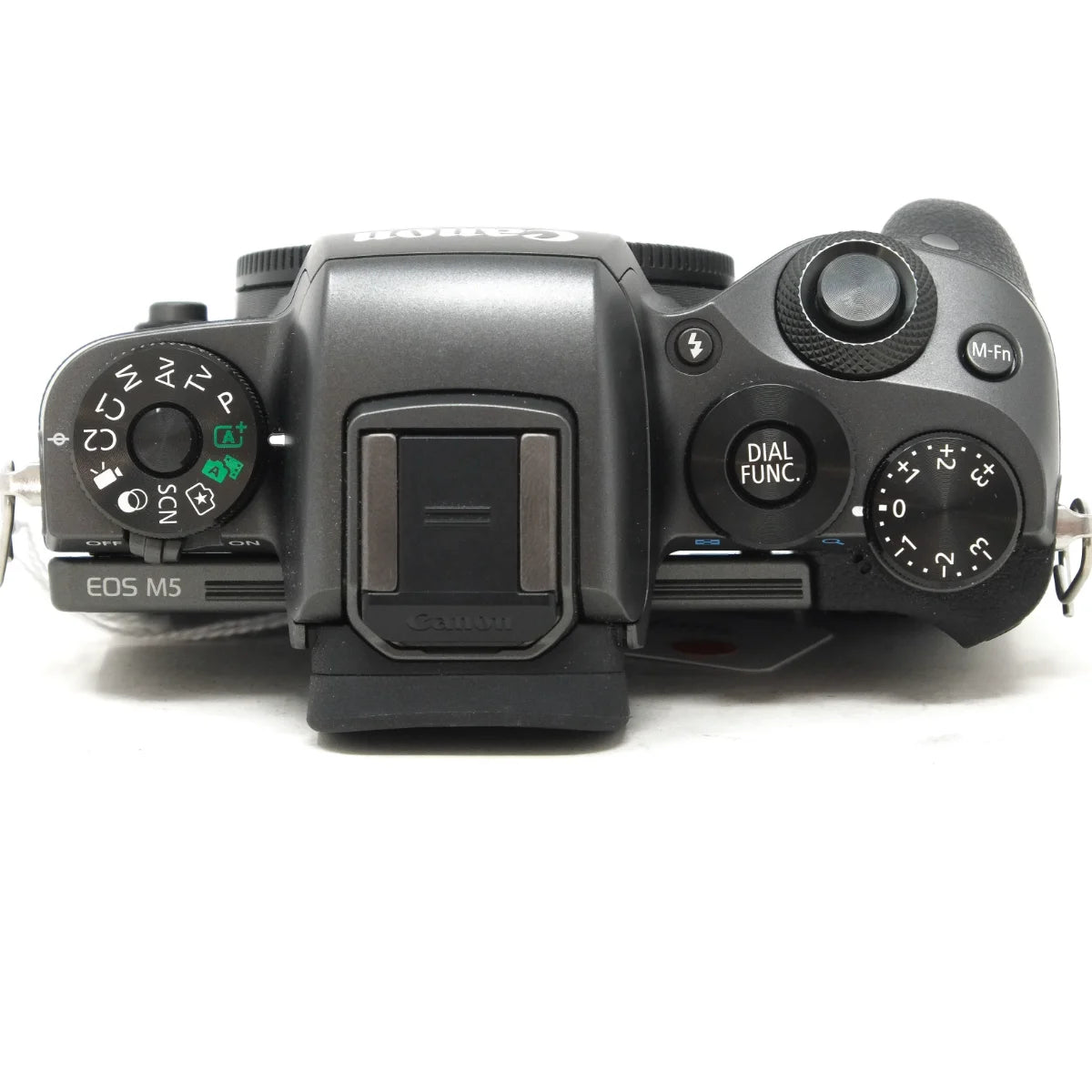 Used Canon EOS M5 Mirrorless camera - top angle