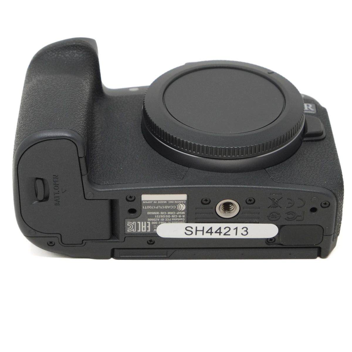 Camera body on a white background