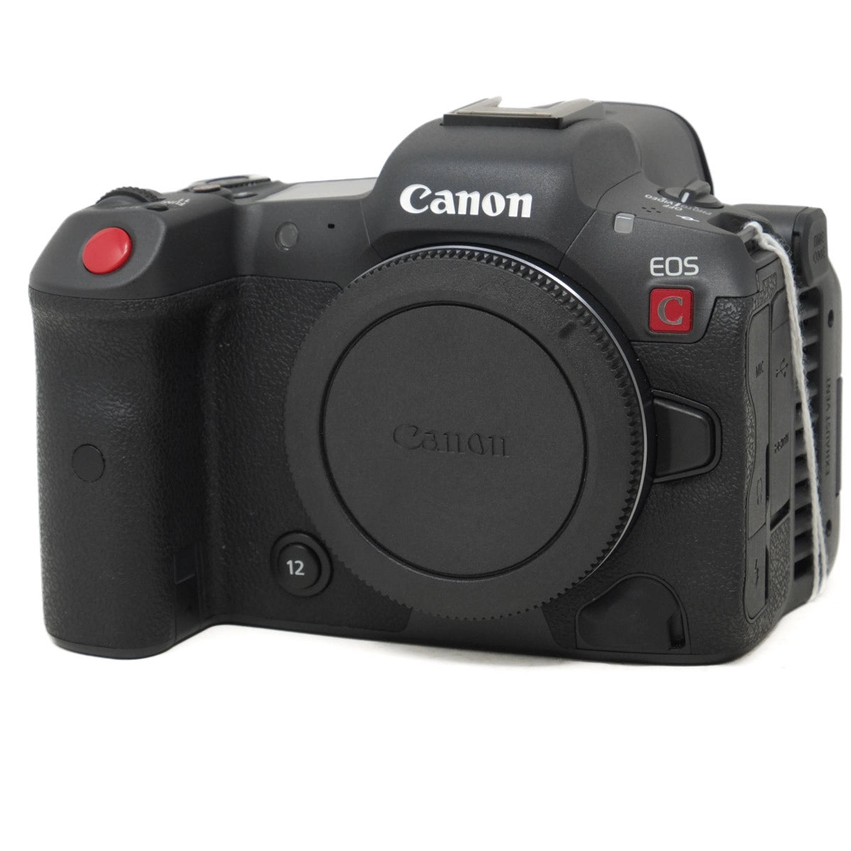 Canon camera body on a white background