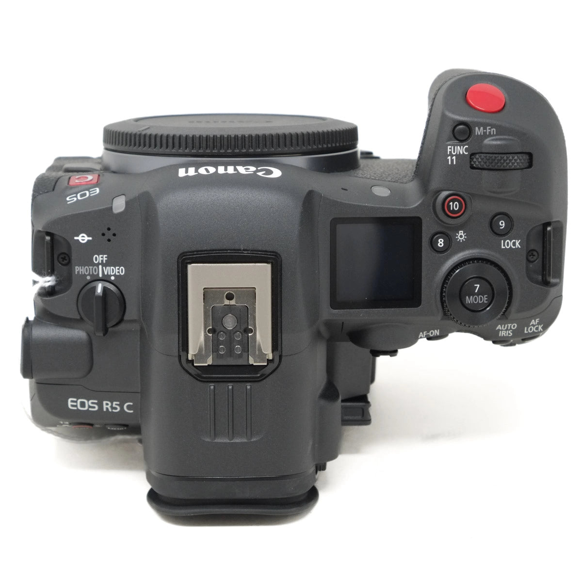 Canon camera on a white background