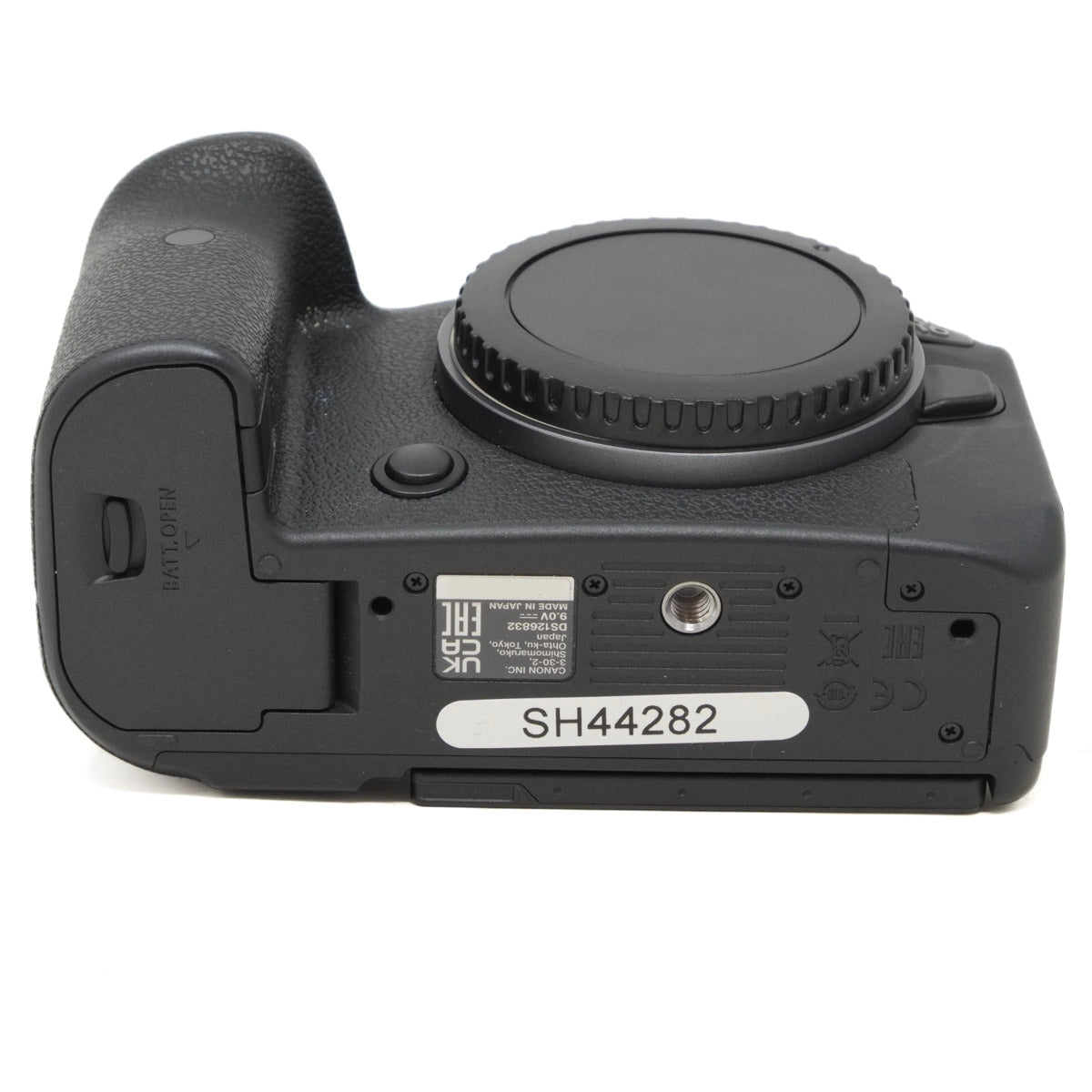 Used Canon EOS R6 Mirrorless camera body - bottom angle