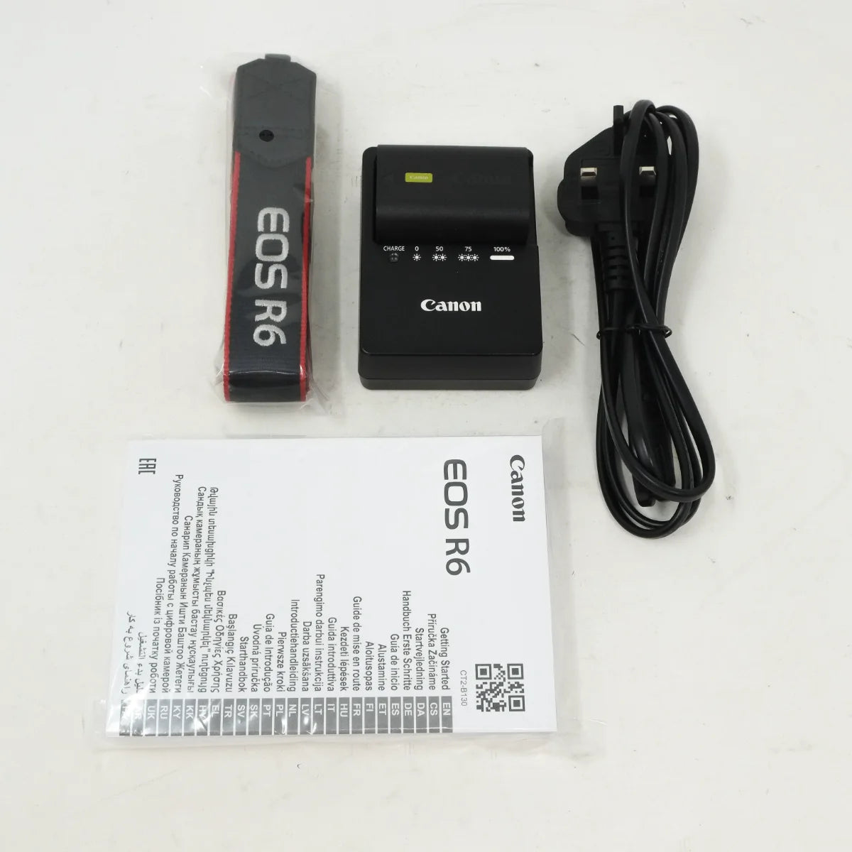Used Canon EOS R6 Mirrorless camera - battery, charger, strap and instructions