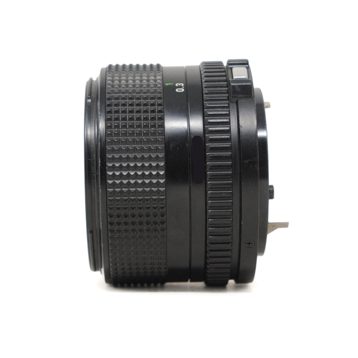 Camera lens on a white background