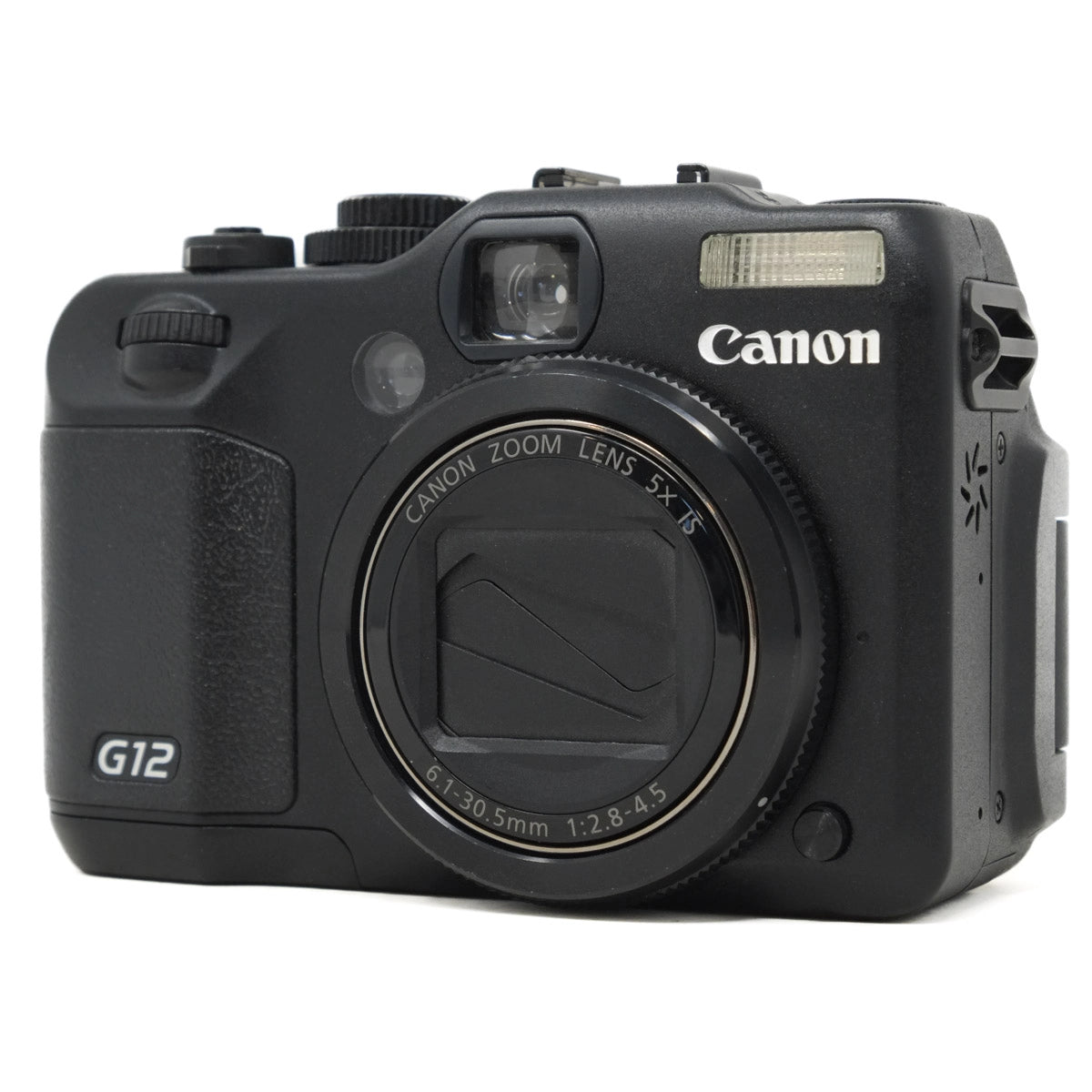 Canon G12 camera on a white background
