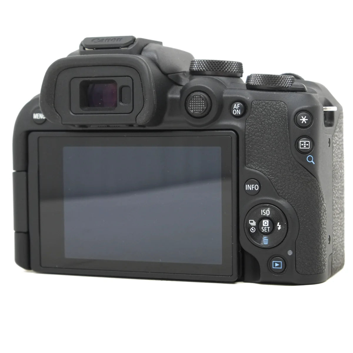 Used Canon R10 Body Mirrorless camera - back angle