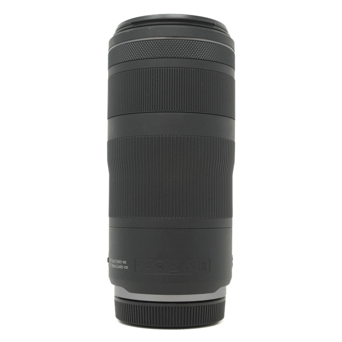 Camera lens on a white background