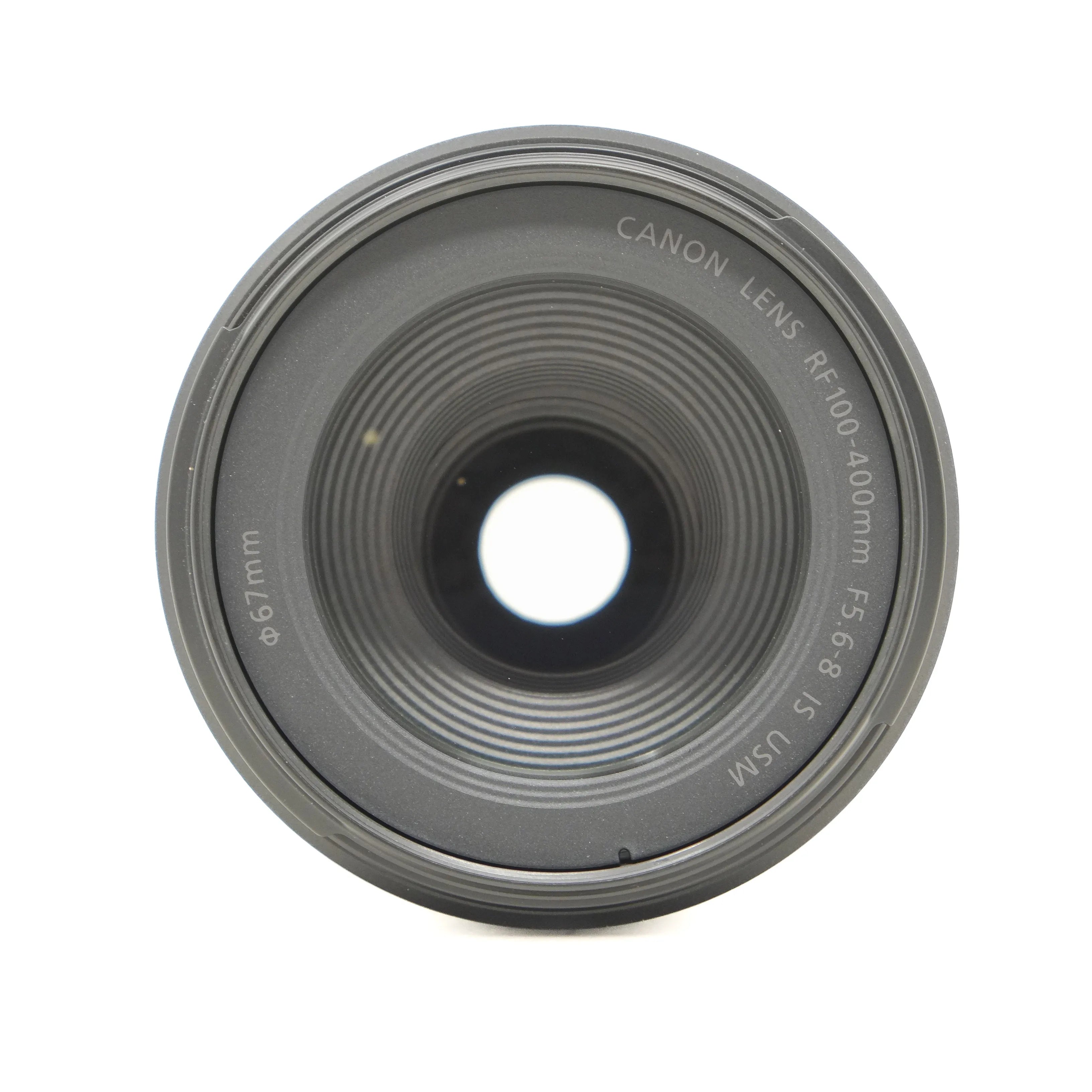Canon camera lens on a white background