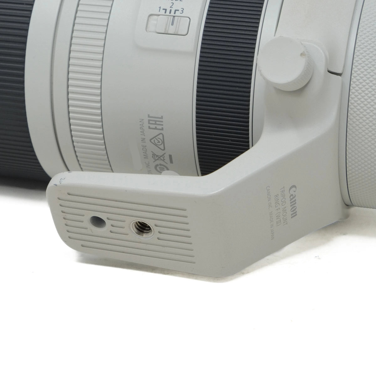 Canon camera lens on a white background