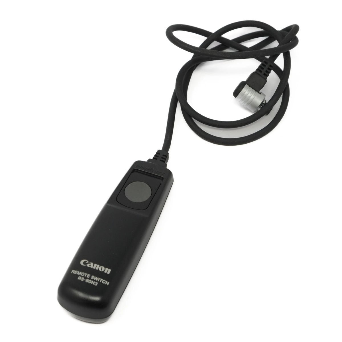 Canon remote switch with cable on a white background