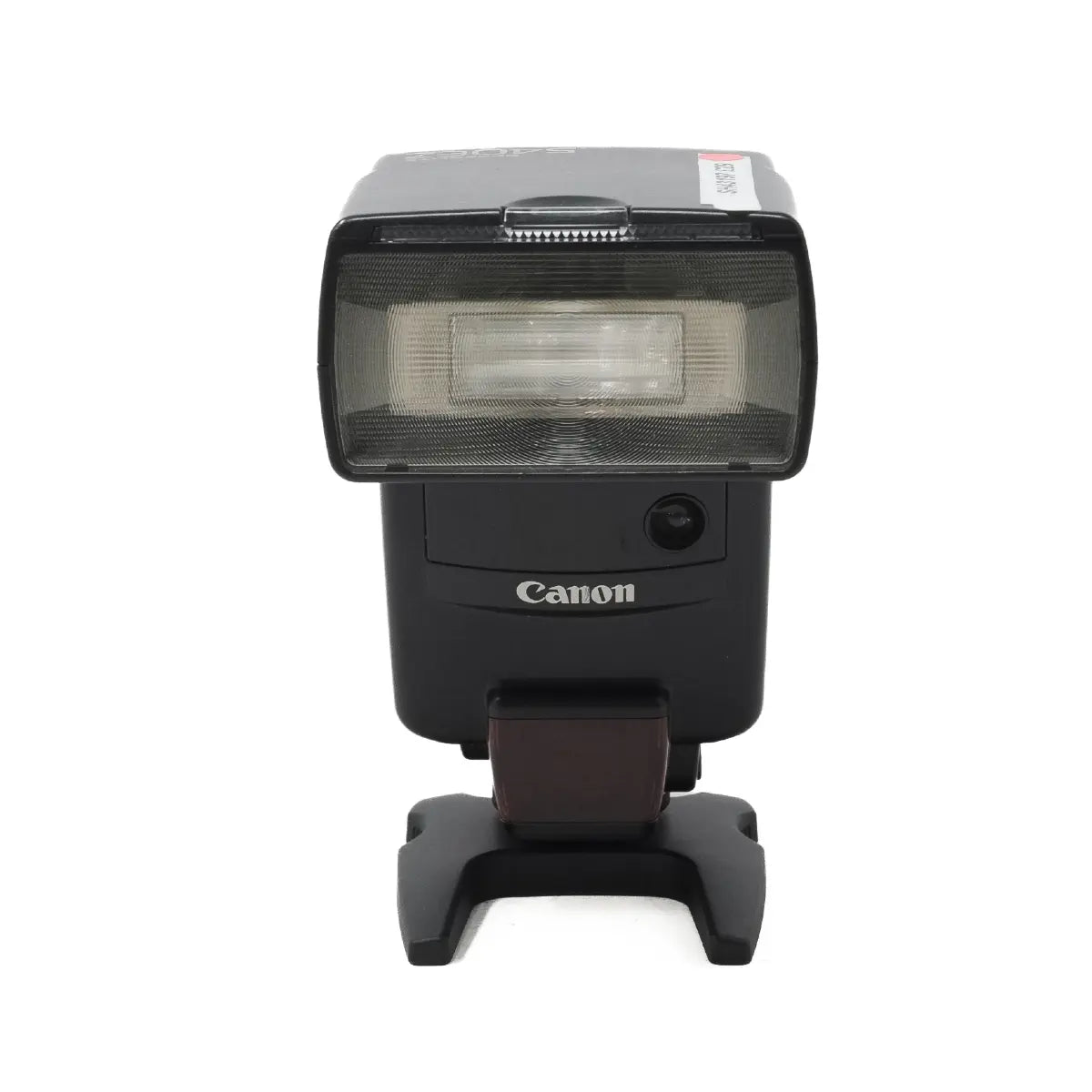 Canon camera flash on a white background