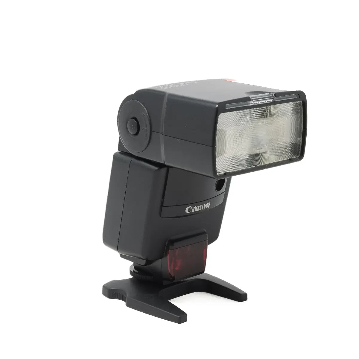Canon camera flash on a white background