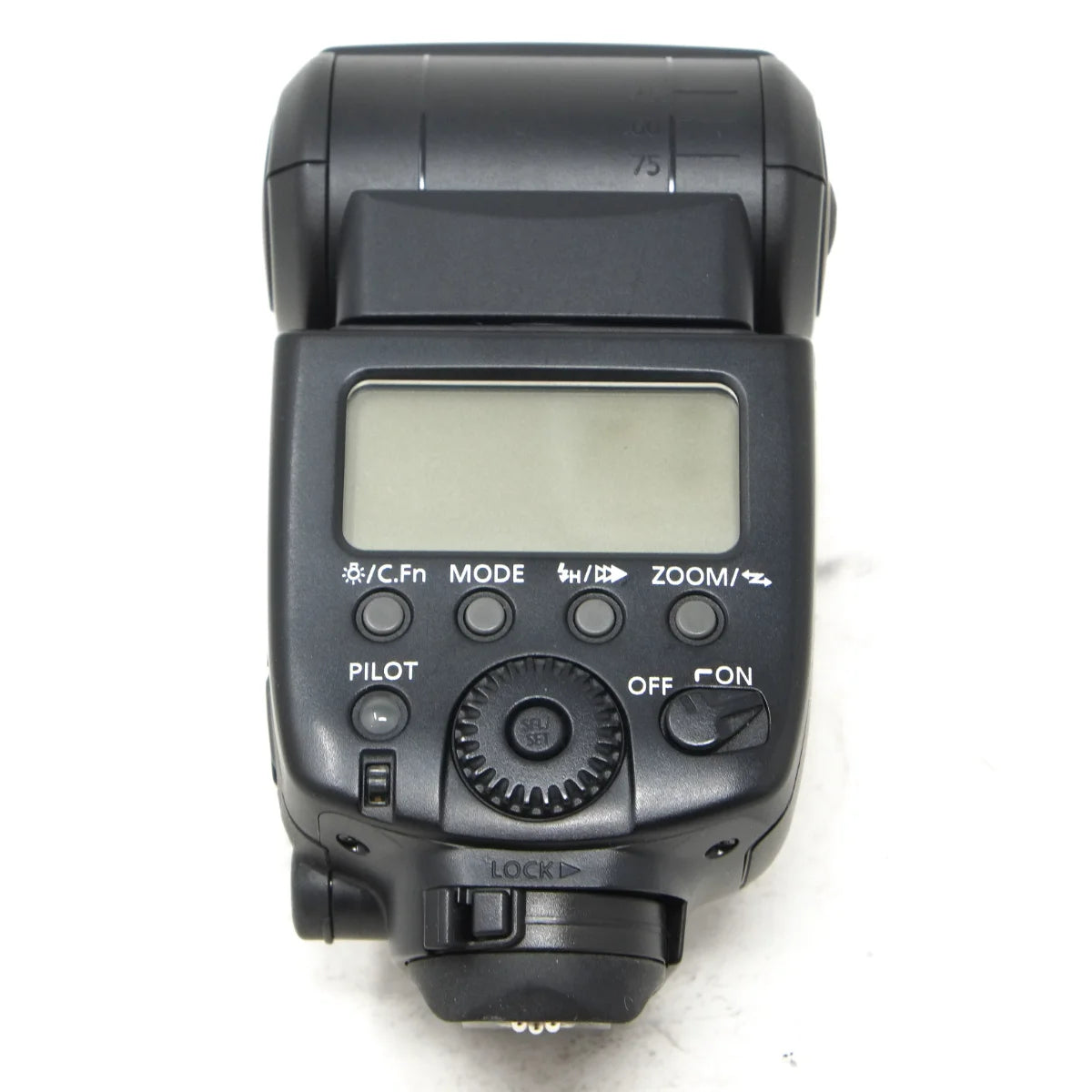 Used Canon Speedlite 580EX II flash - back angle