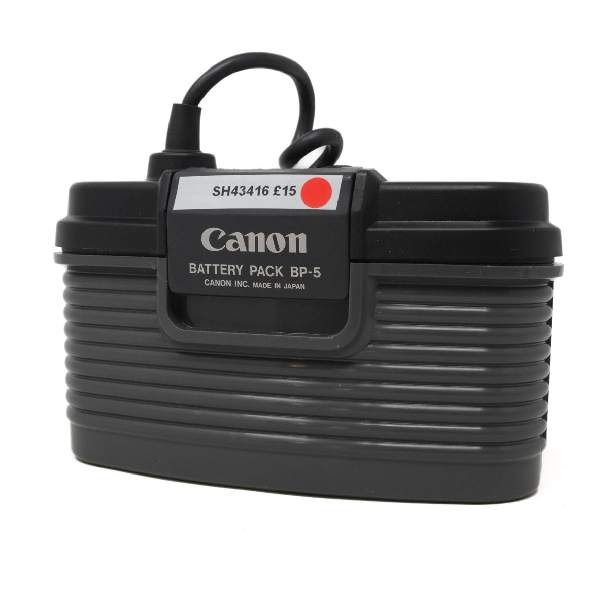 Canon battery pack BP-5 on a white background