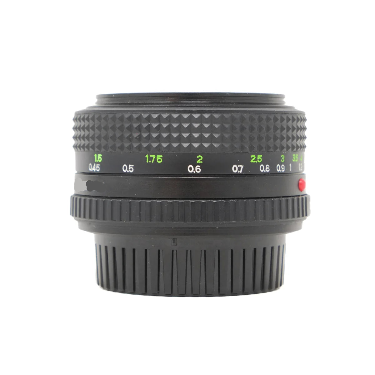 Used Cosina 50mm F1.8 M/MD fitting - side angle