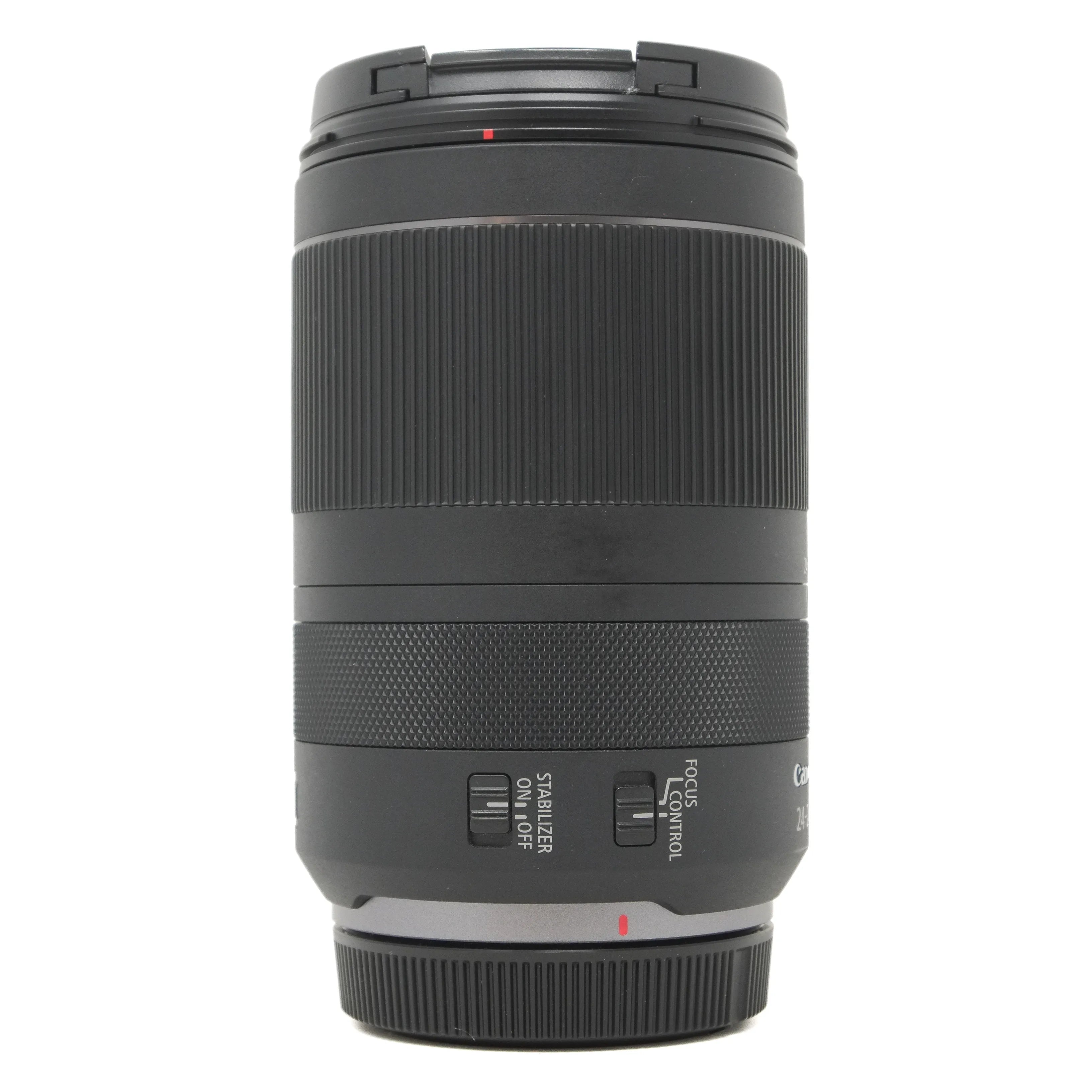 Camera lens on a white background