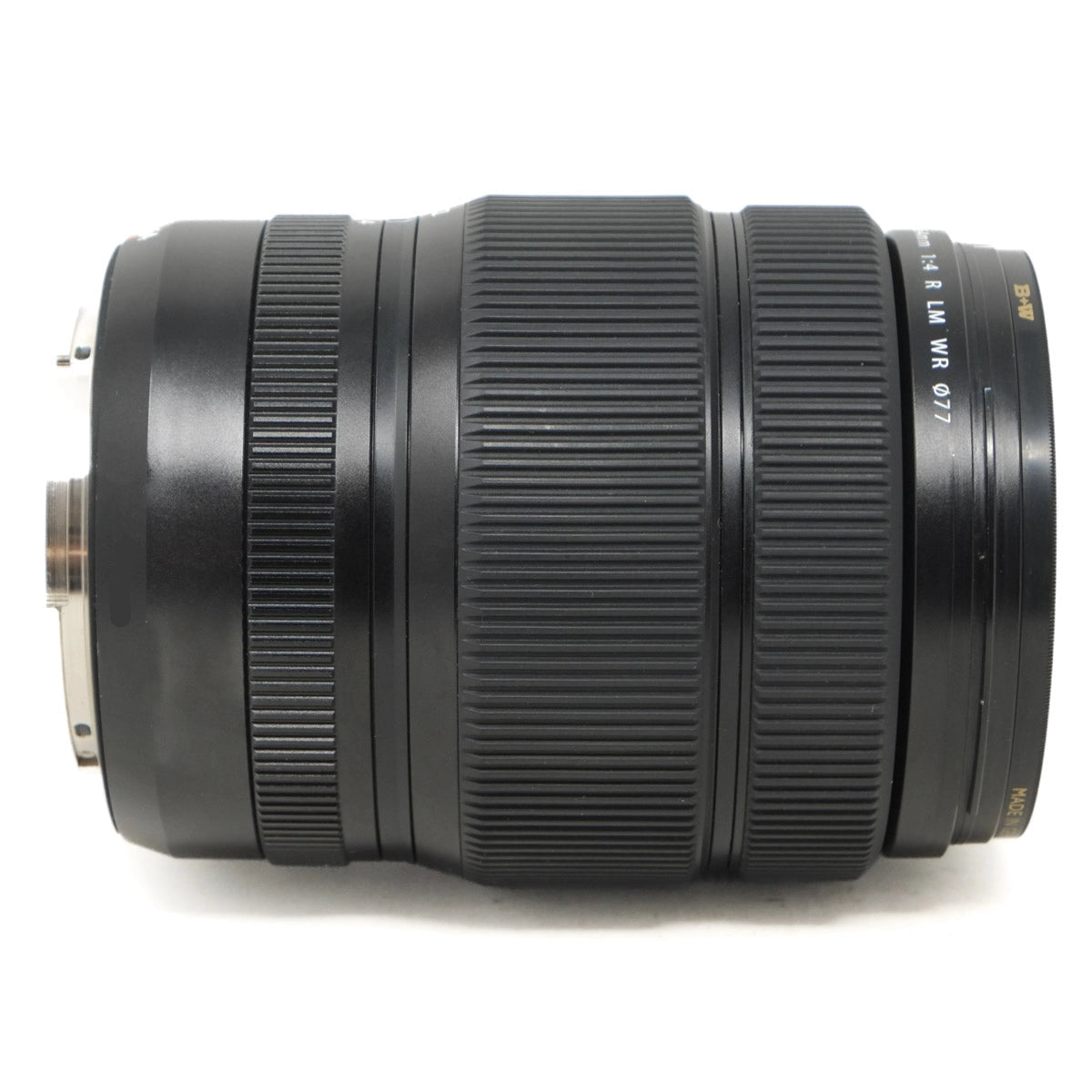 Camera lens on a white background