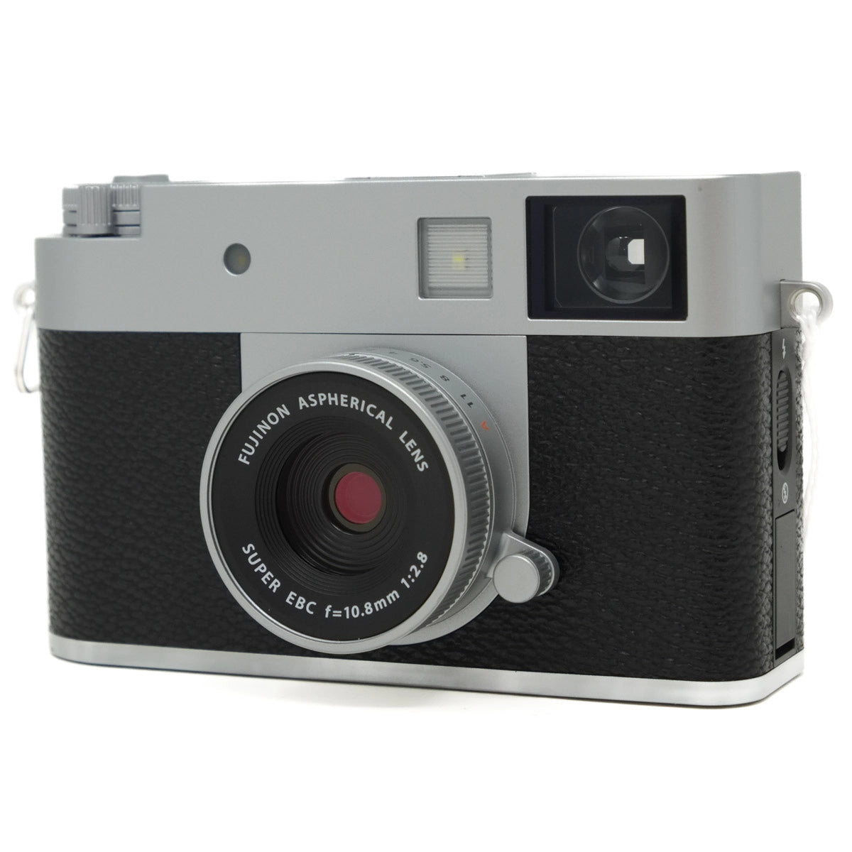 Vintage-style camera with 'Fujifilm' branding on a white background