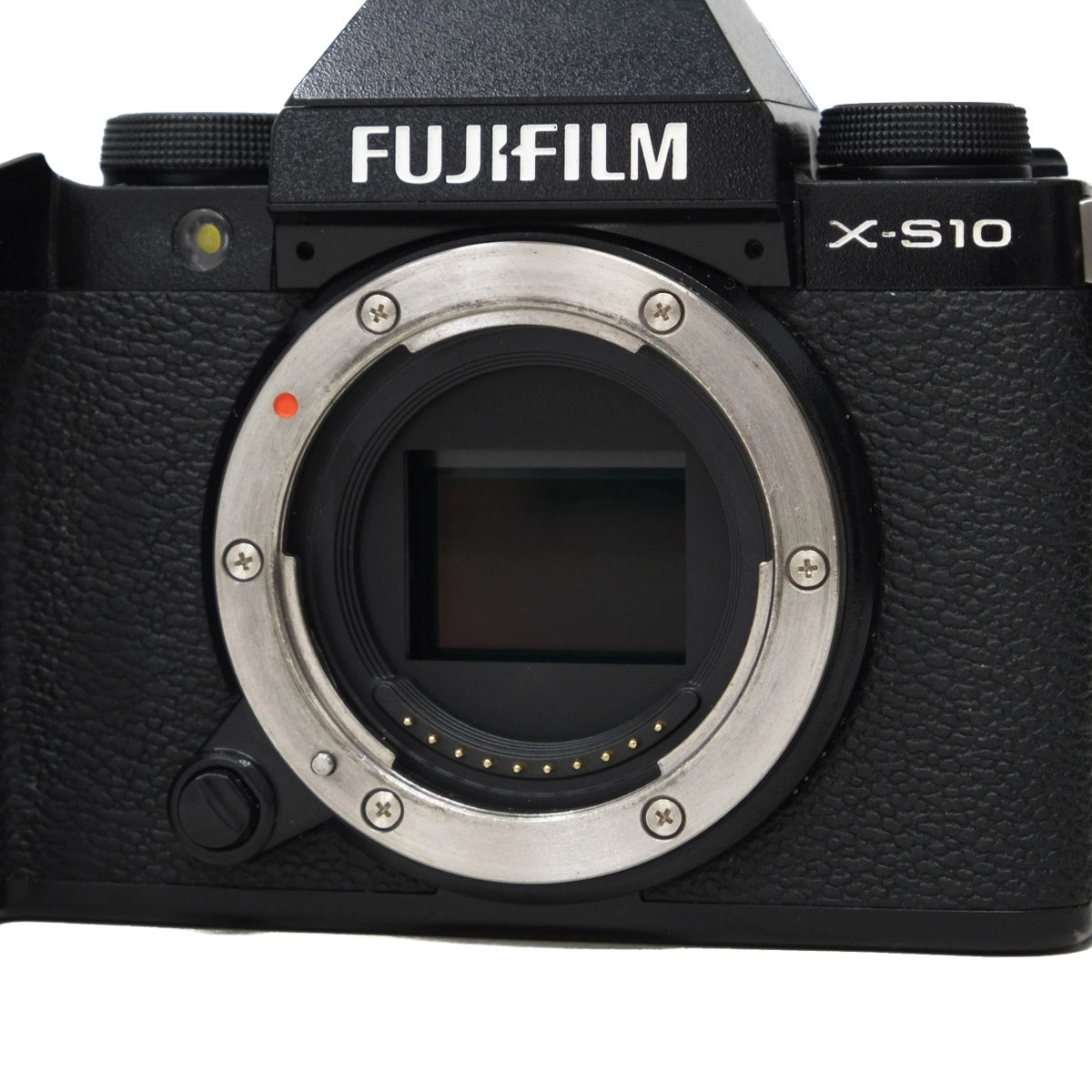 Used Fujifilm X-S10 Mirrorless Camera - Front angle without body cap