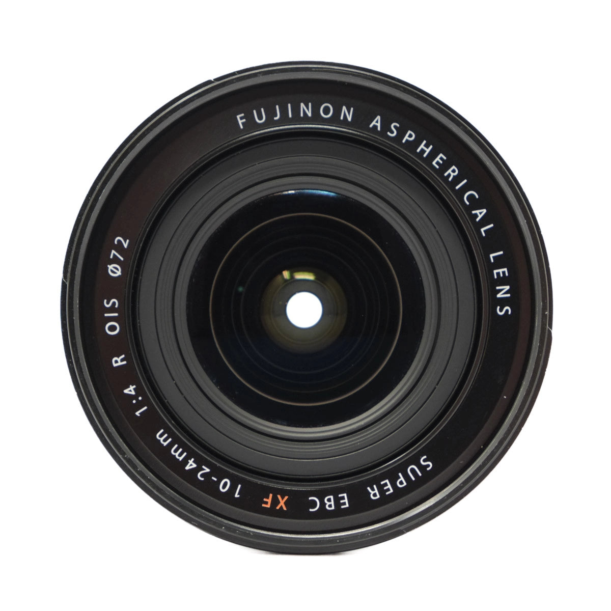 Fujinon aspherical lens on a white background