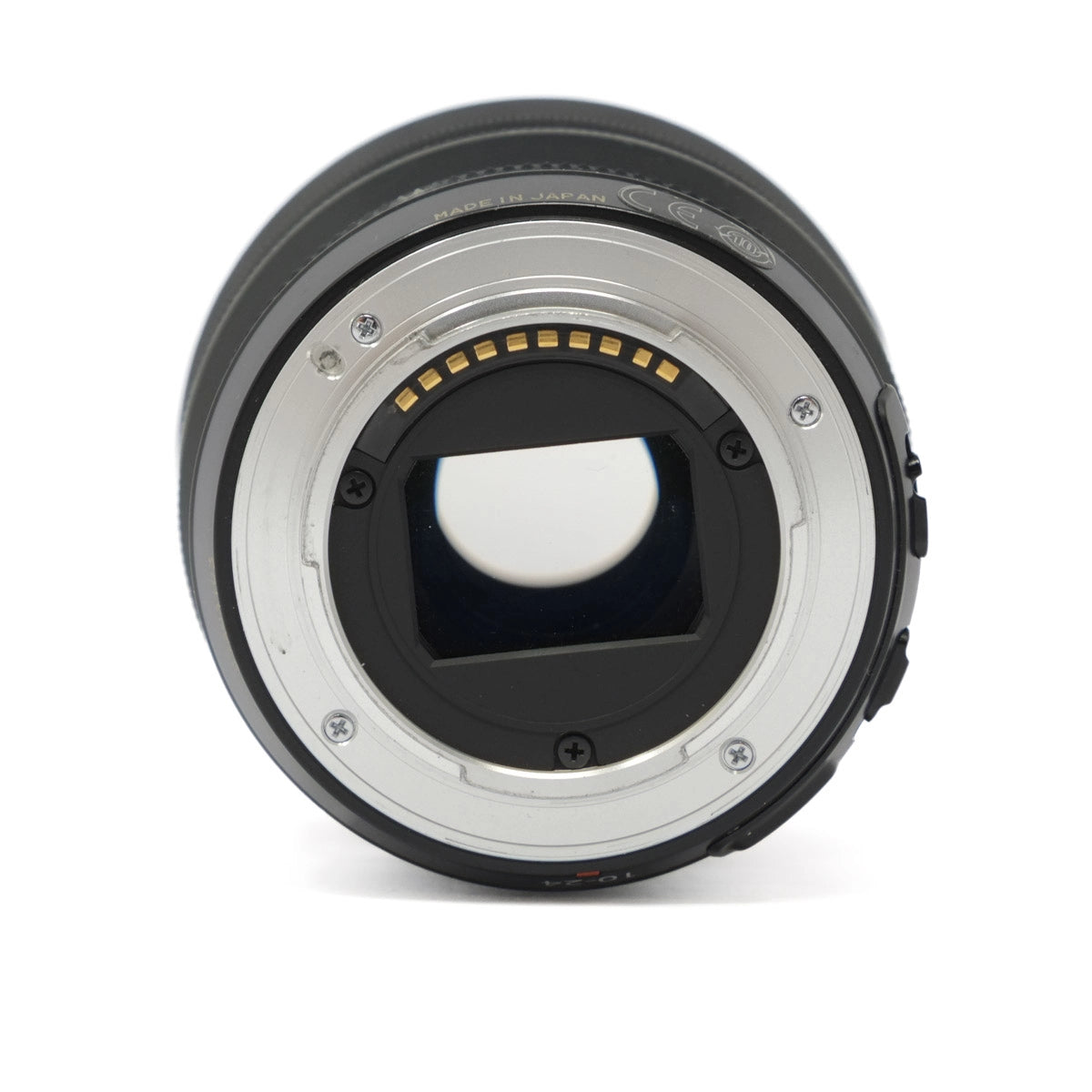 Camera lens on a white background