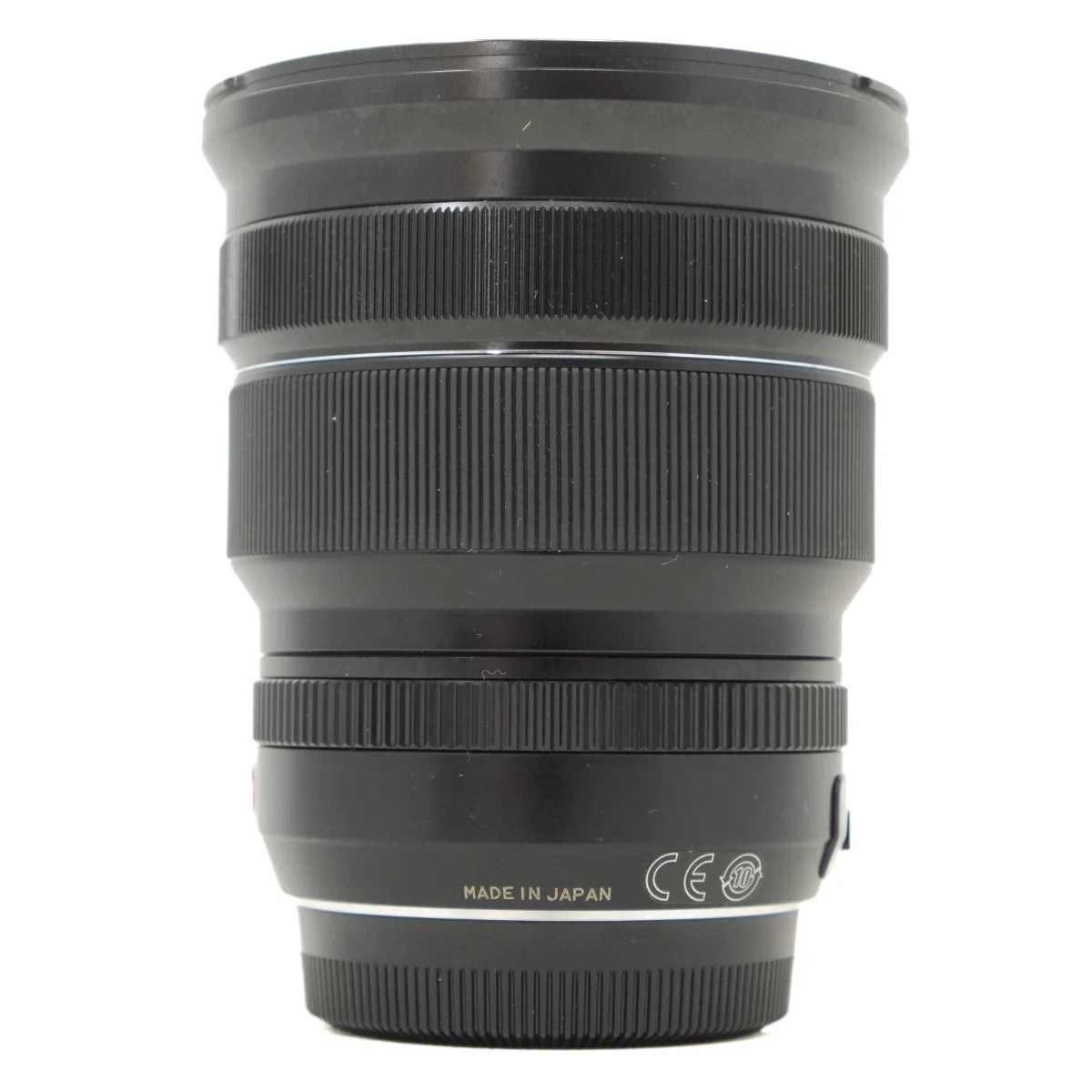 Used Fujifilm XF 10-24mm f4 R OIS lens - side angle