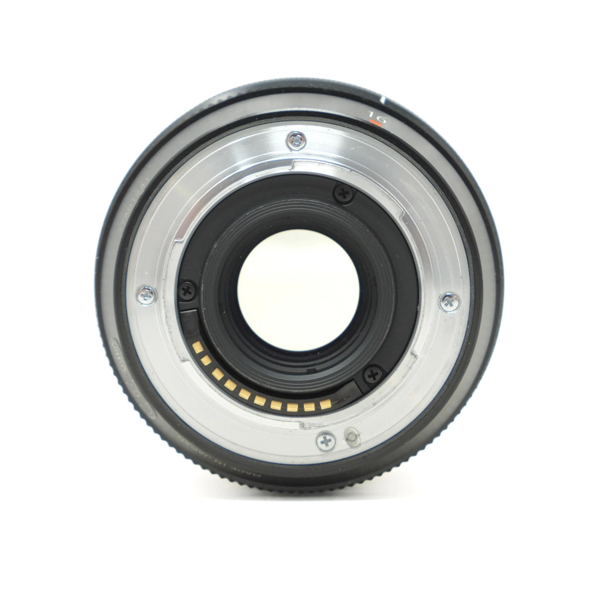 Camera lens on a white background
