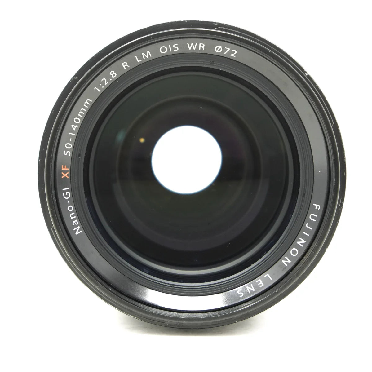 Used Fujinon XF 50-140mm F2.8 R LM OIS WR Lens - top angle