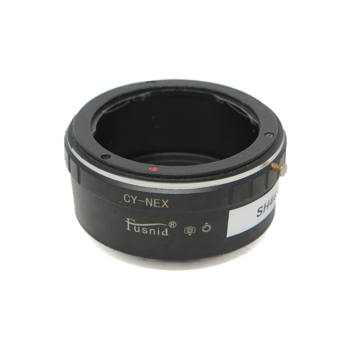 Used Fusnid CY-Sony NEX lens mount adaptor - front angle