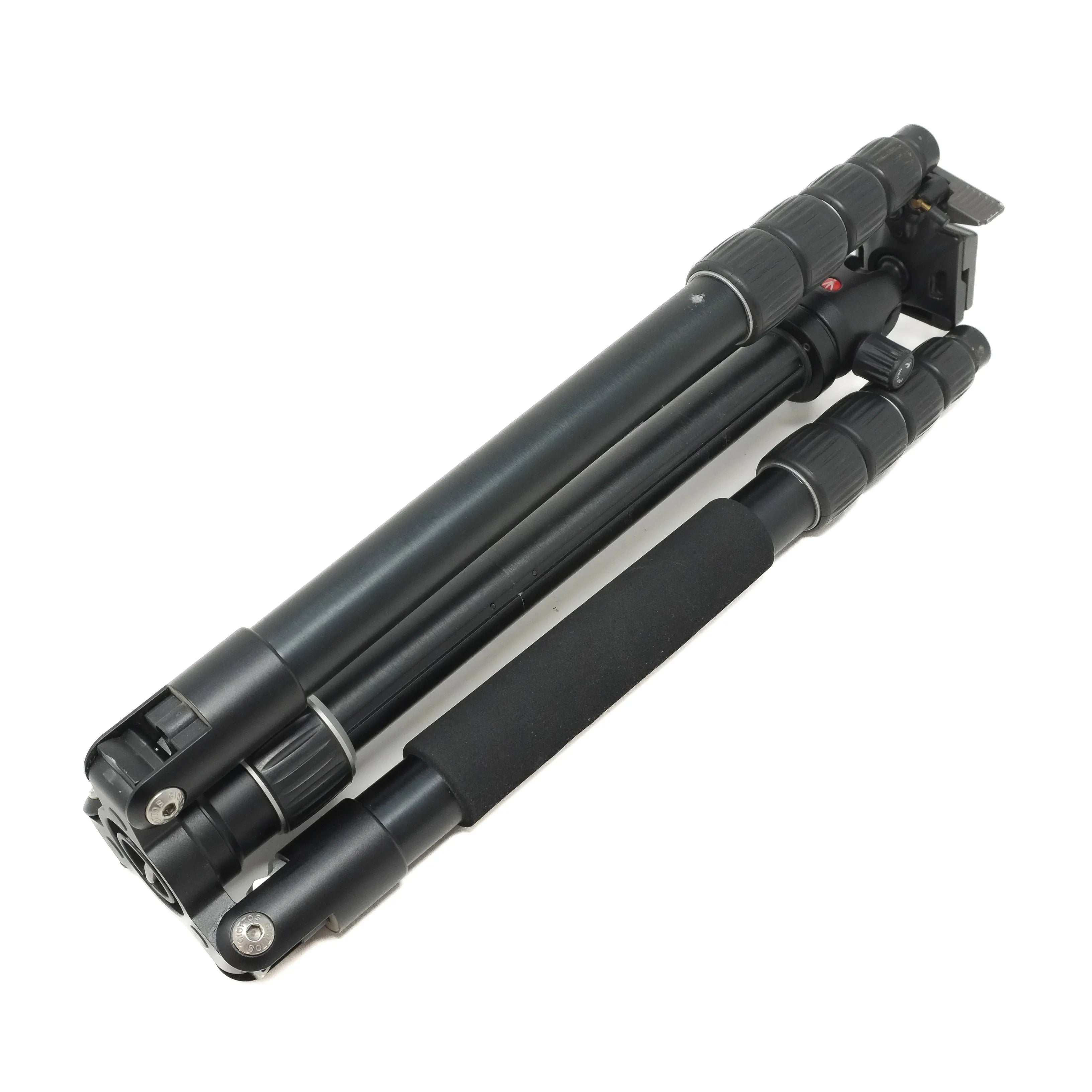 Black tripod on a white background
