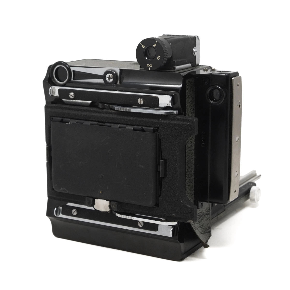 Used Graflex Century Graphic with 105mm F4.5 Ysarex Lens - Back angle