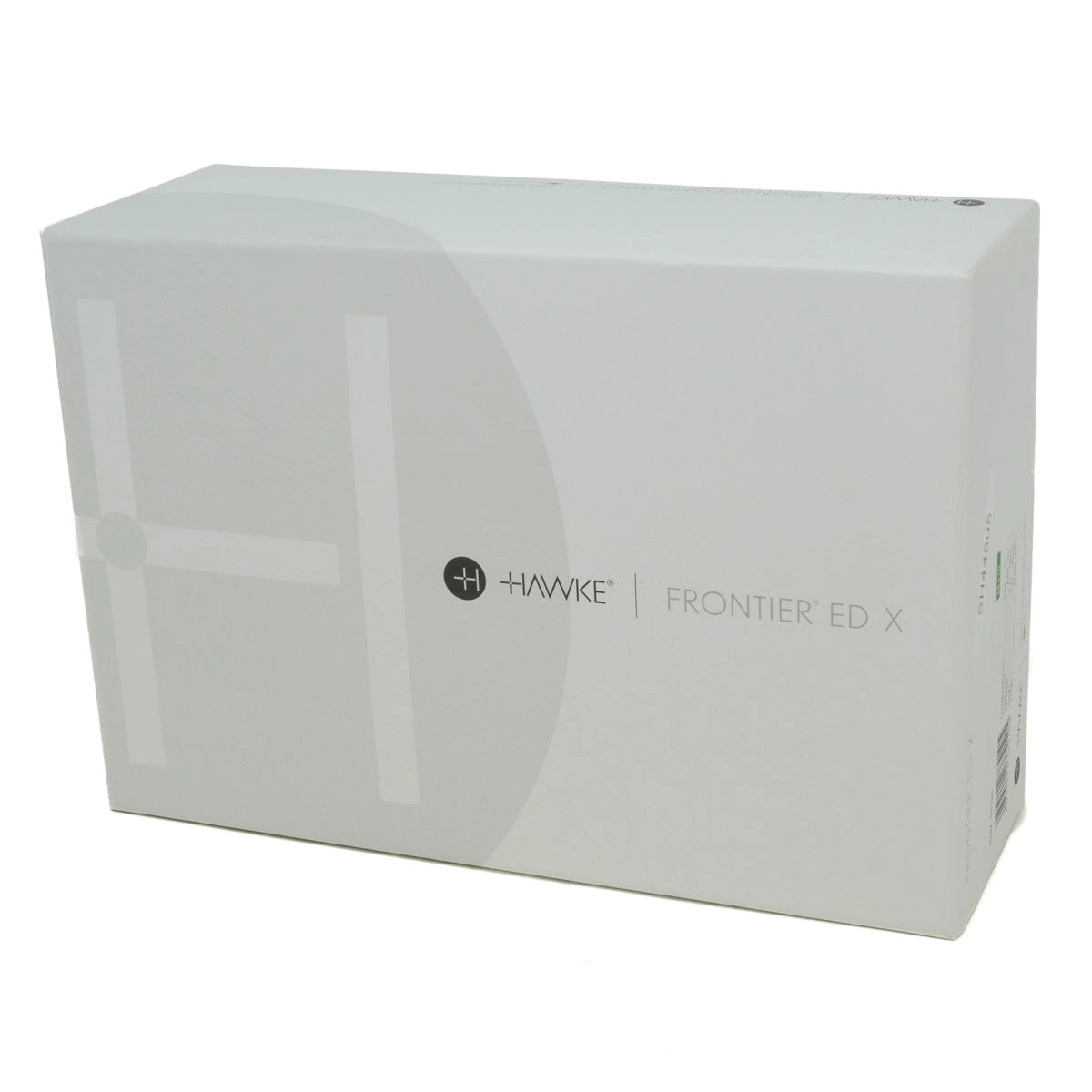 White box with Hawke Frontier ED X branding on a white background