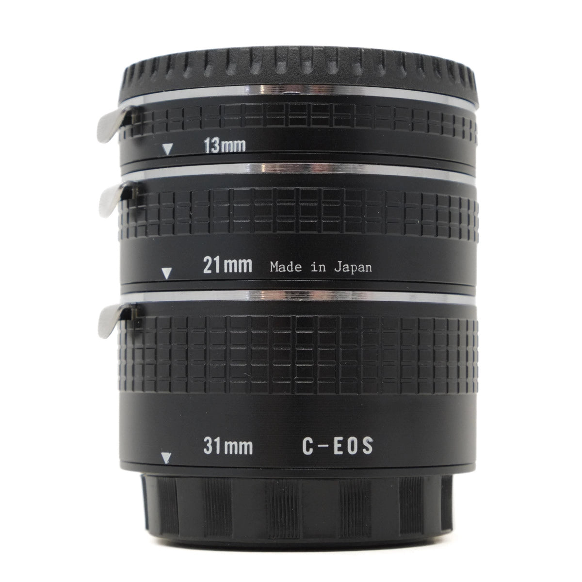 Used Jesspos Extension tube set for Canon EOS EF fitting - front angle