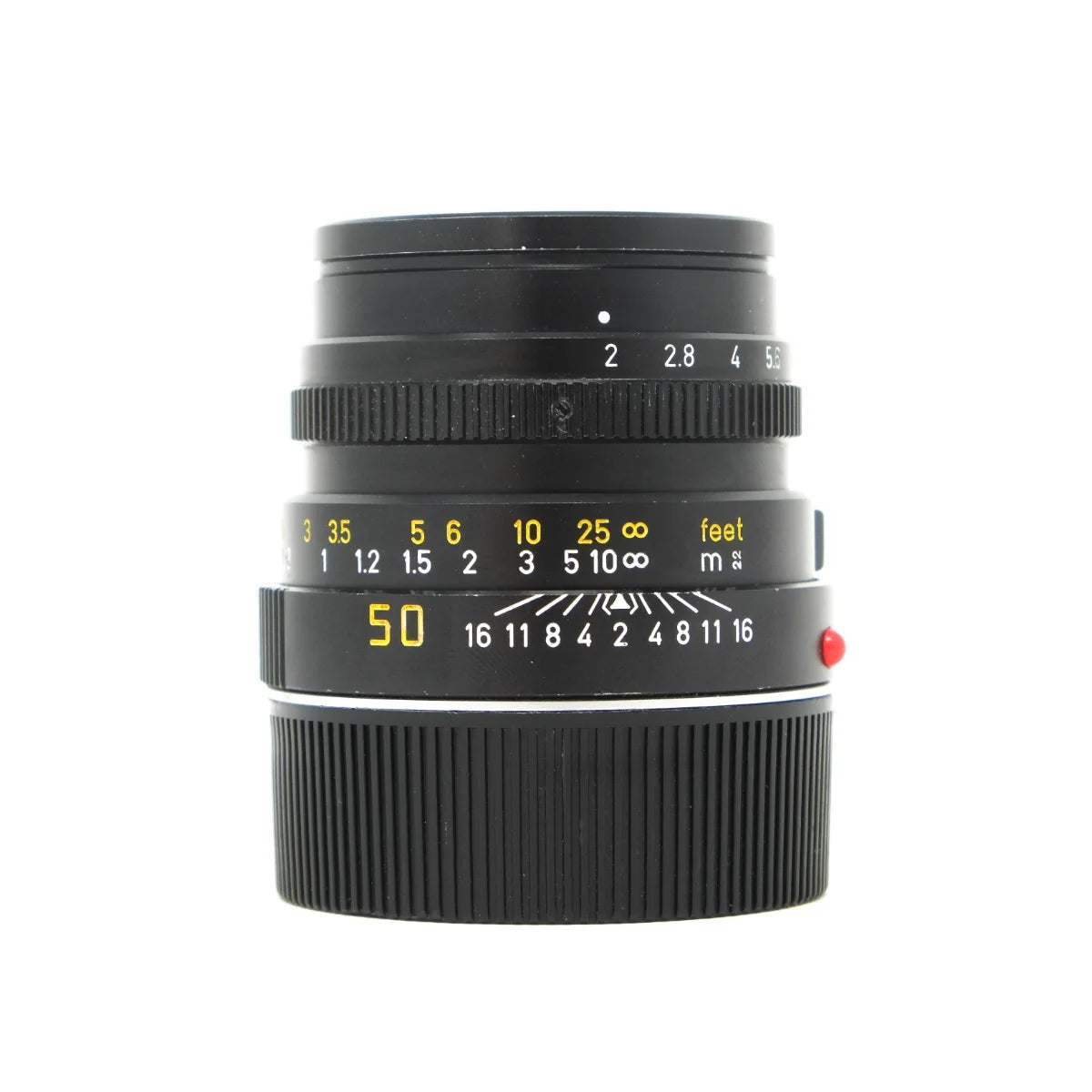 Used Leica Leitz Summicron-M V4. 50mm F2 Lens - front angle