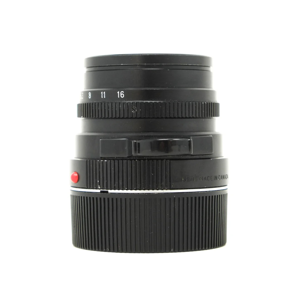 Used Leica Leitz Summicron-M V4. 50mm F2 Lens - side angle
