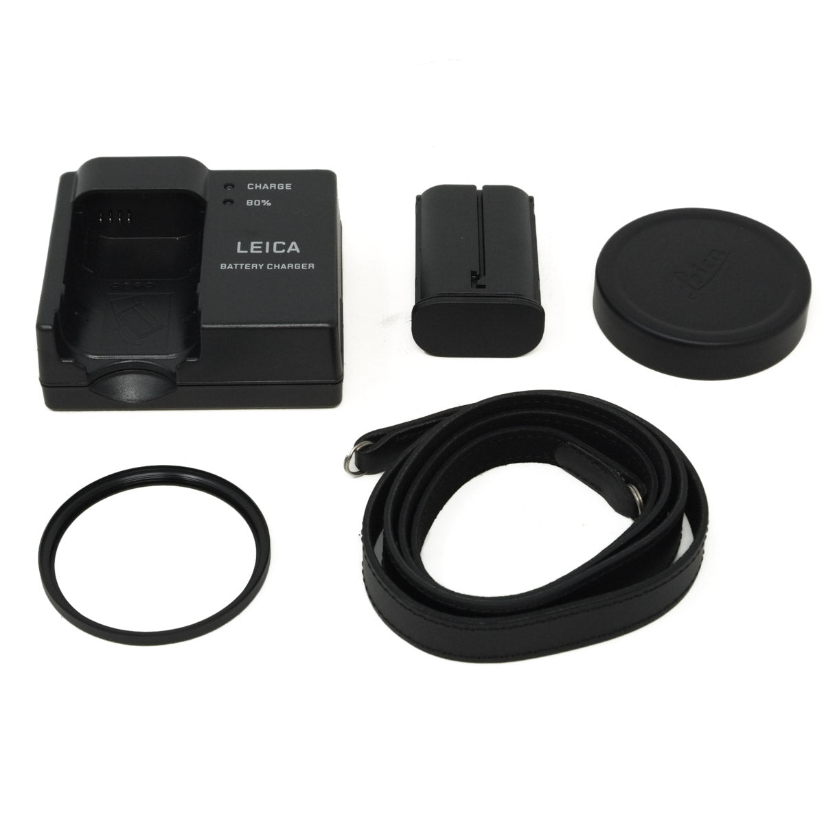 Used Leica Q2 Monochrom "Reporter" Limited Edition Camera - battery charger, battery, lens cap, lens front attachment and strap