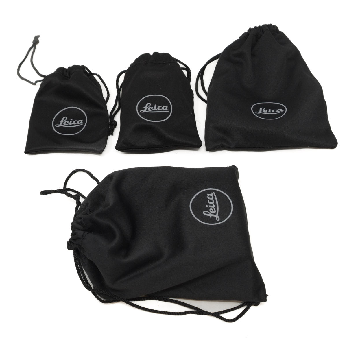 Used Leica Q2 Monochrom "Reporter" Limited Edition Camera - Four black drawstring bags with Leica logo