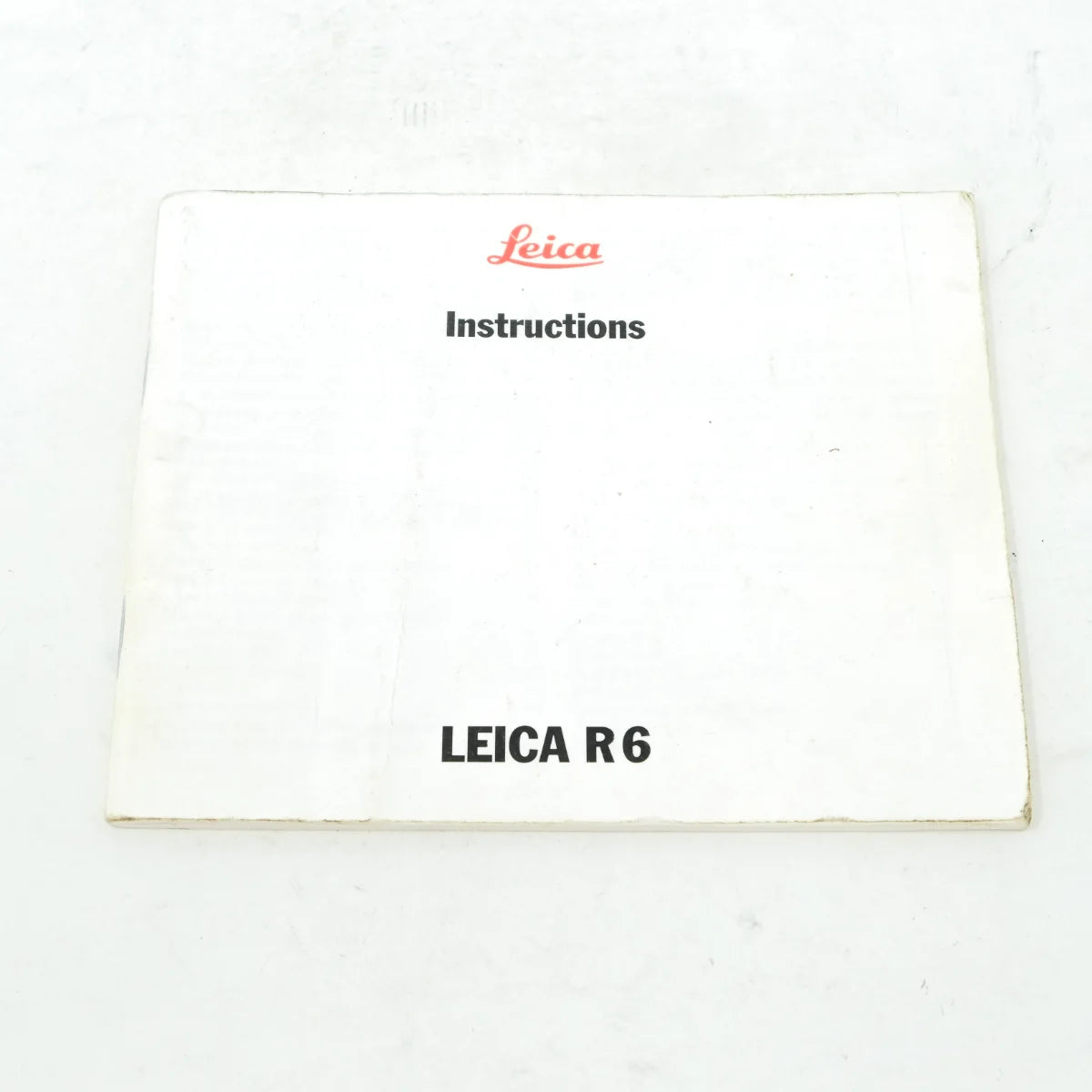 Used Leica R6 35mm SLR camera - instructions