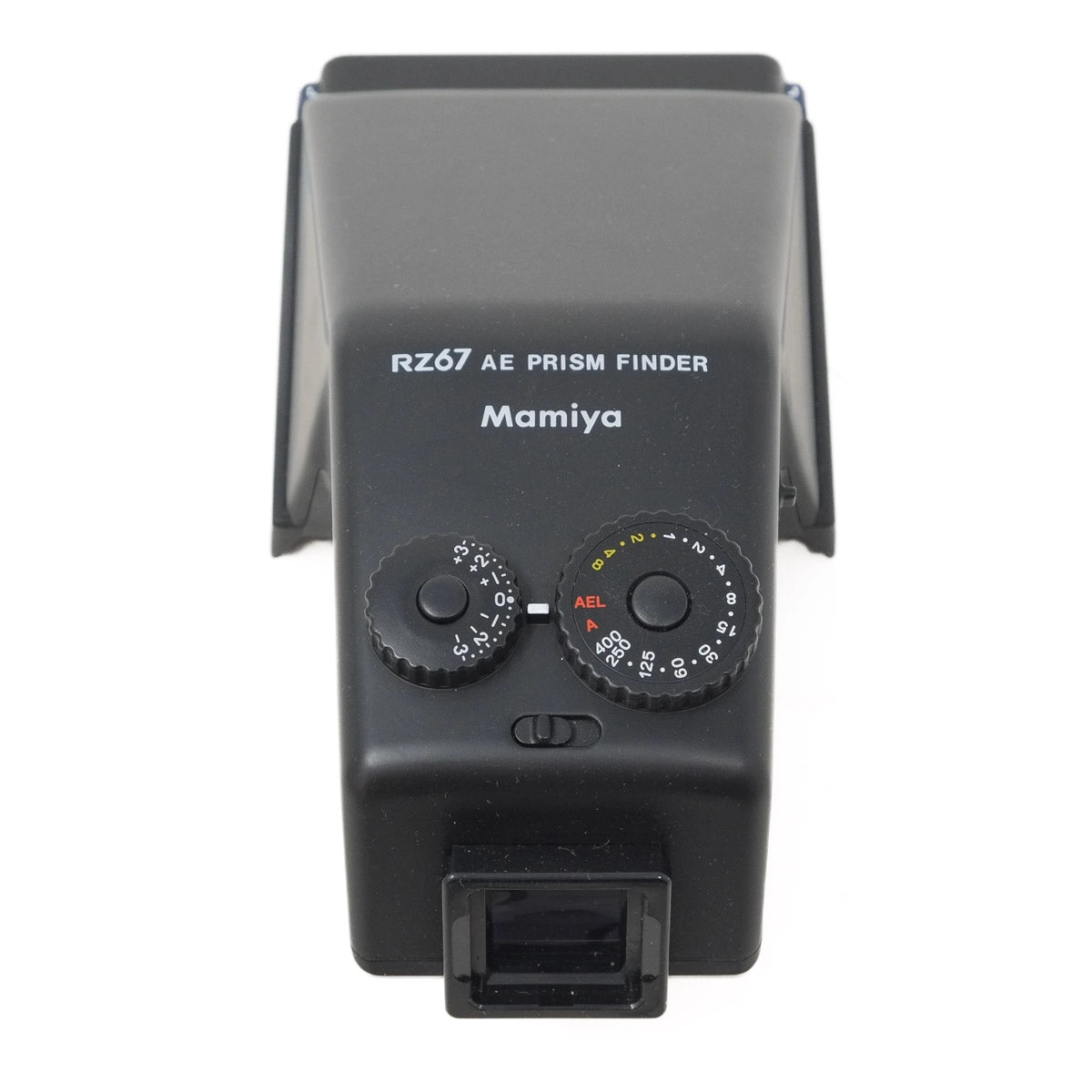 Mamiya RZ67 AE Prism Finder on a white background