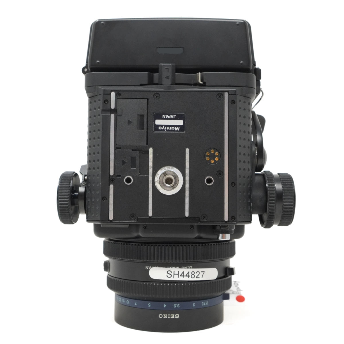 Used Mamiya RZ67 Pro II with 110mm F2.8 and WLF + 120 PRO II back - bottom angle