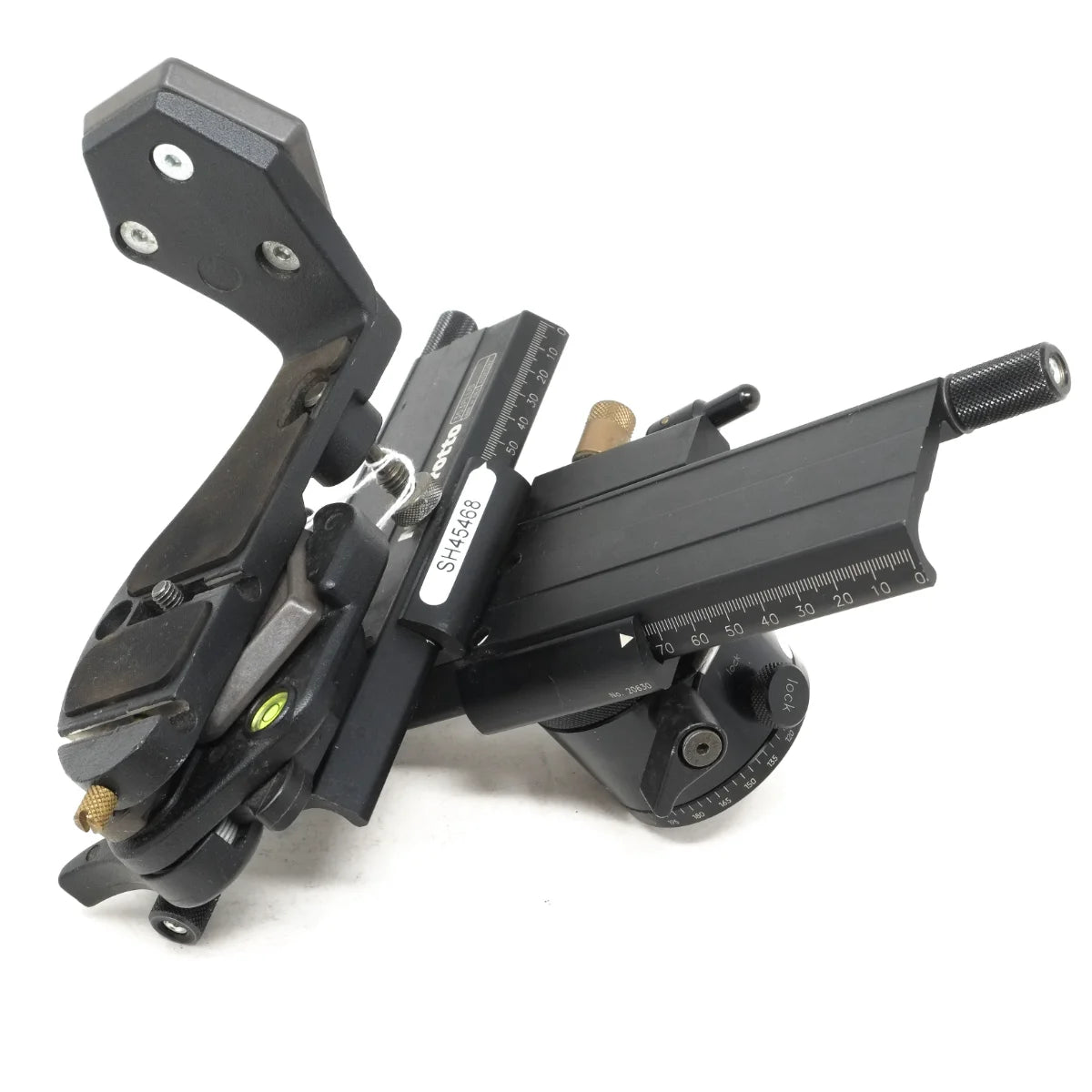 Used Manfrotto 303 PM Geared Tripod Head - side angle