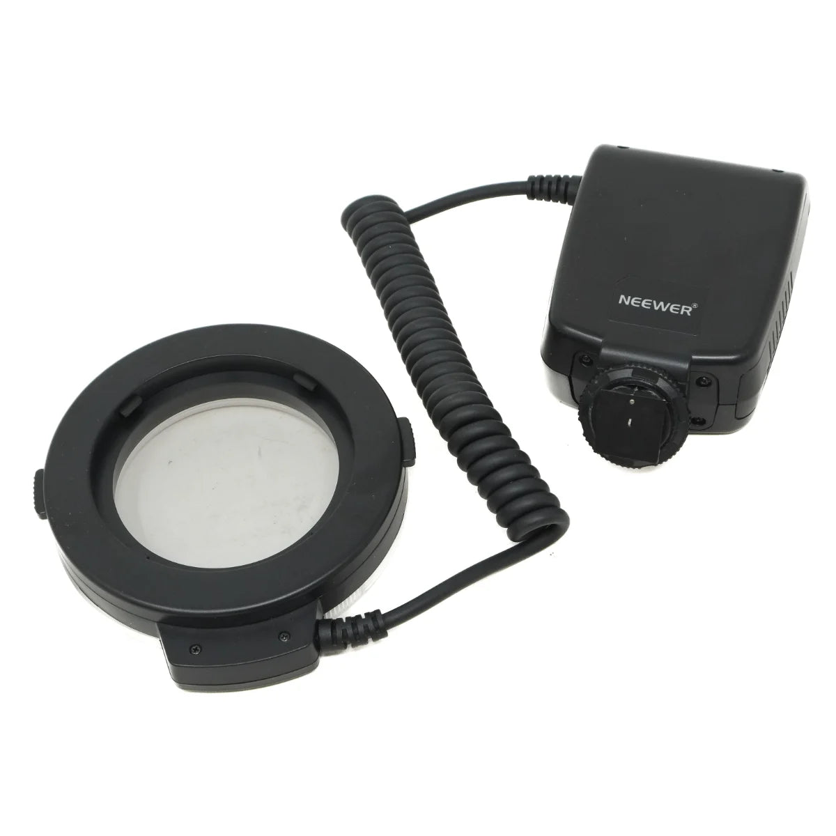 Used Neewer RF550 Macro LED Ring Flash Universal fit - back angle