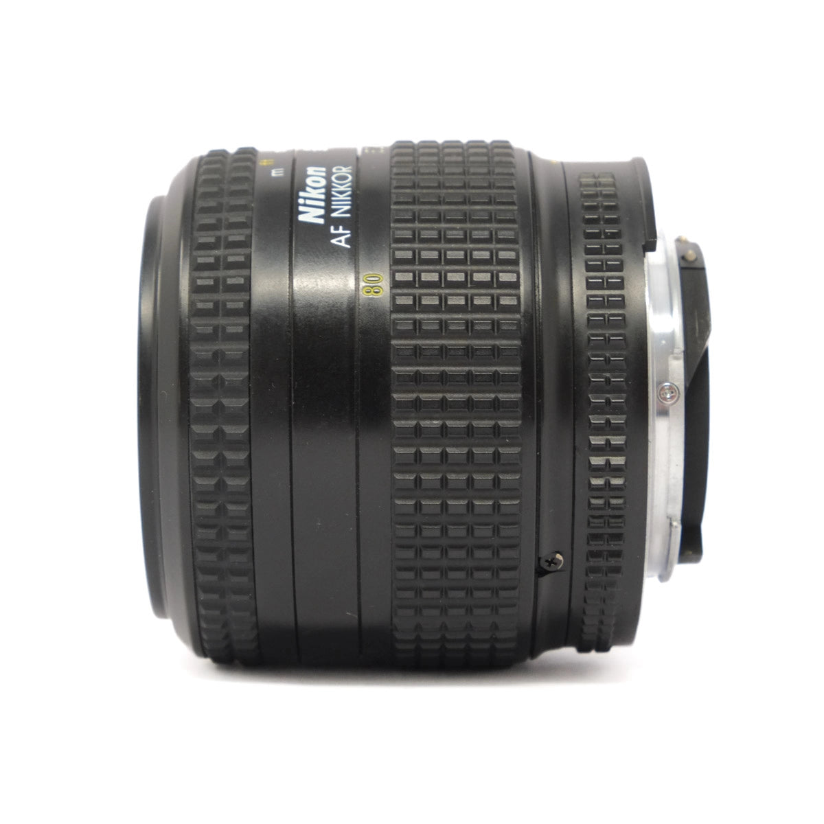 Nikon camera lens on a white background