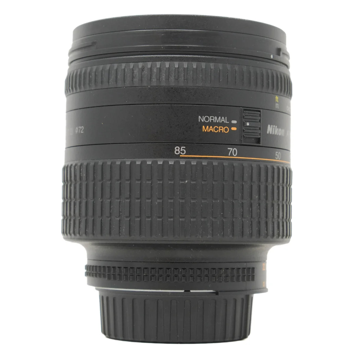 Used Nikon AF Nikkor 24-85mm F2.8-4D IF Lens - side angle
