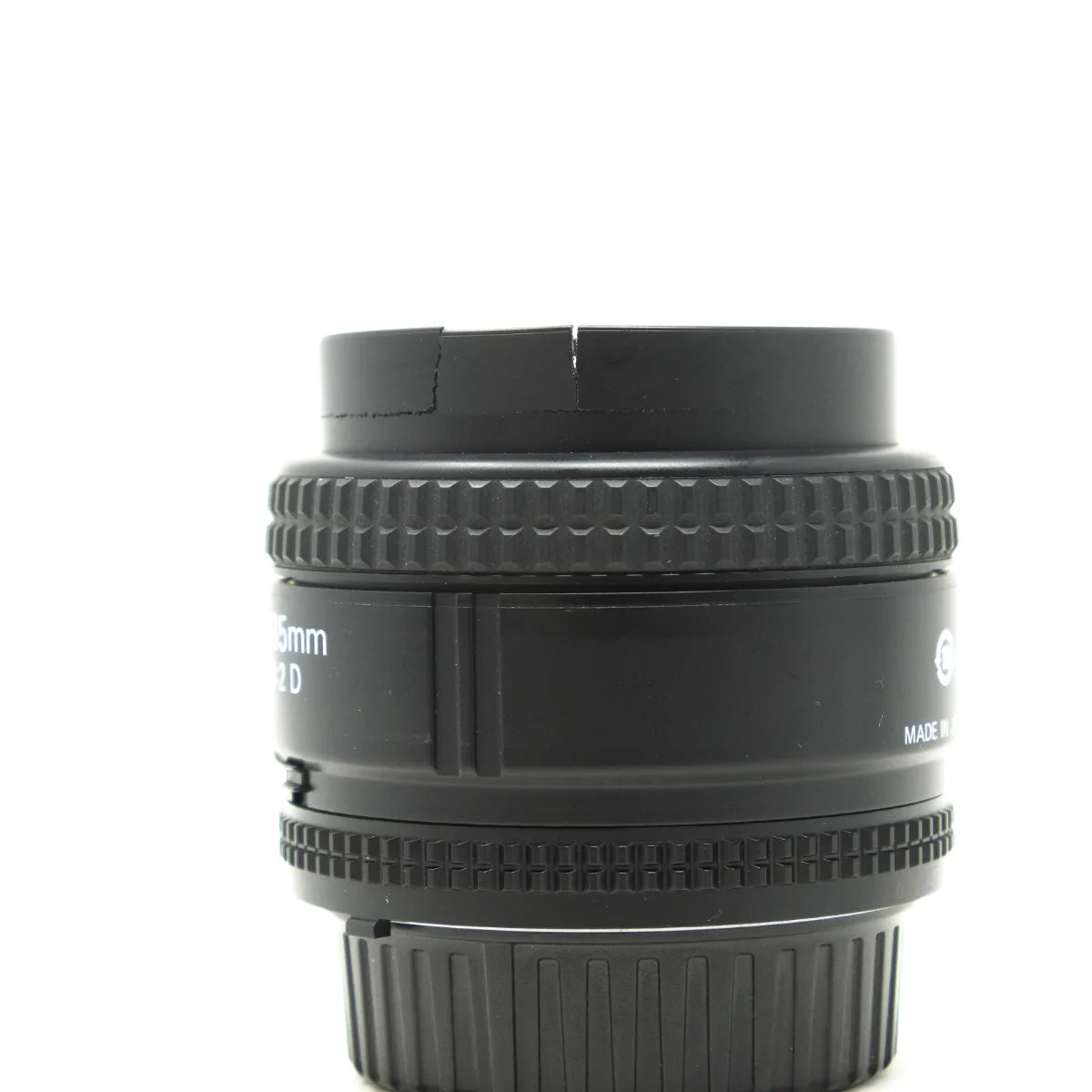 Used Nikon AF Nikkor 35mm F2D Lens - side angle