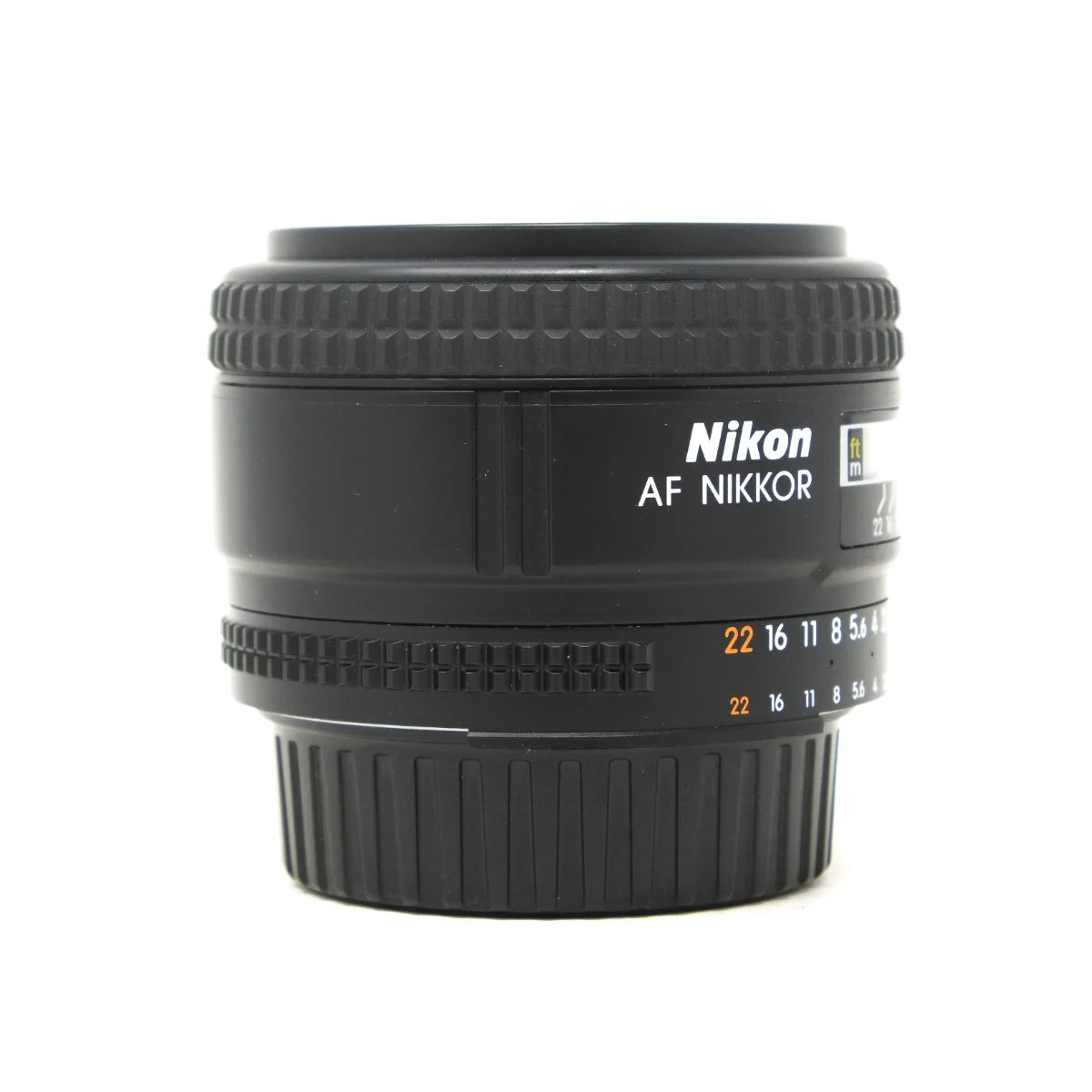 Used Nikon AF Nikkor 35mm F2D Lens - side angle