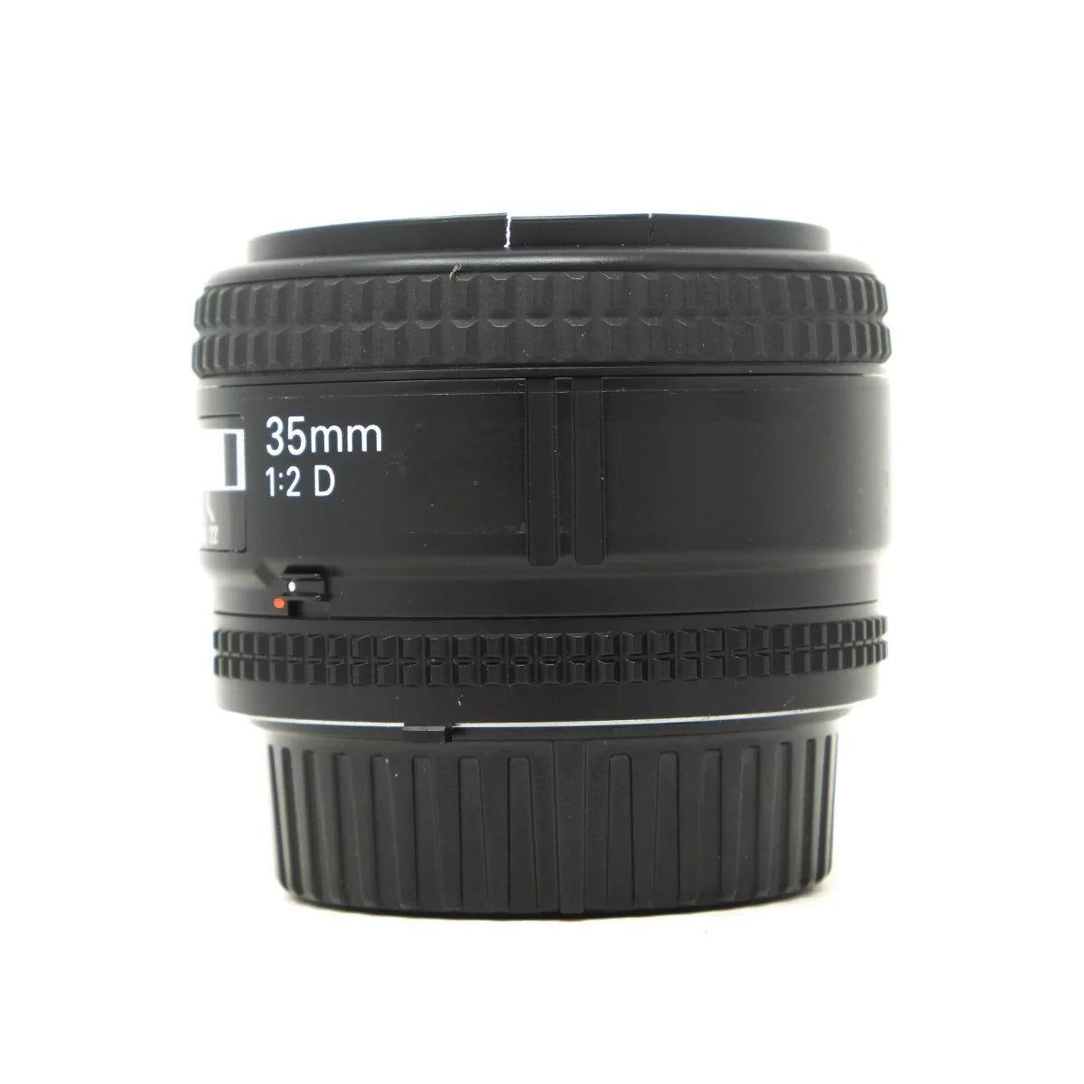 Used Nikon AF Nikkor 35mm F2D Lens - side angle