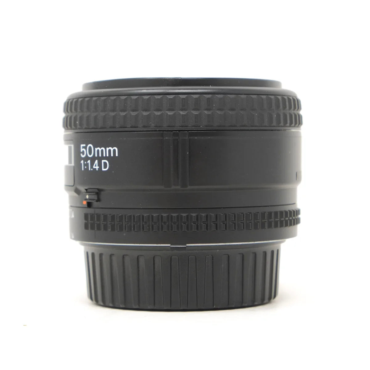Used Nikon AF Nikkor 50mm F1.4D Lens - side angle