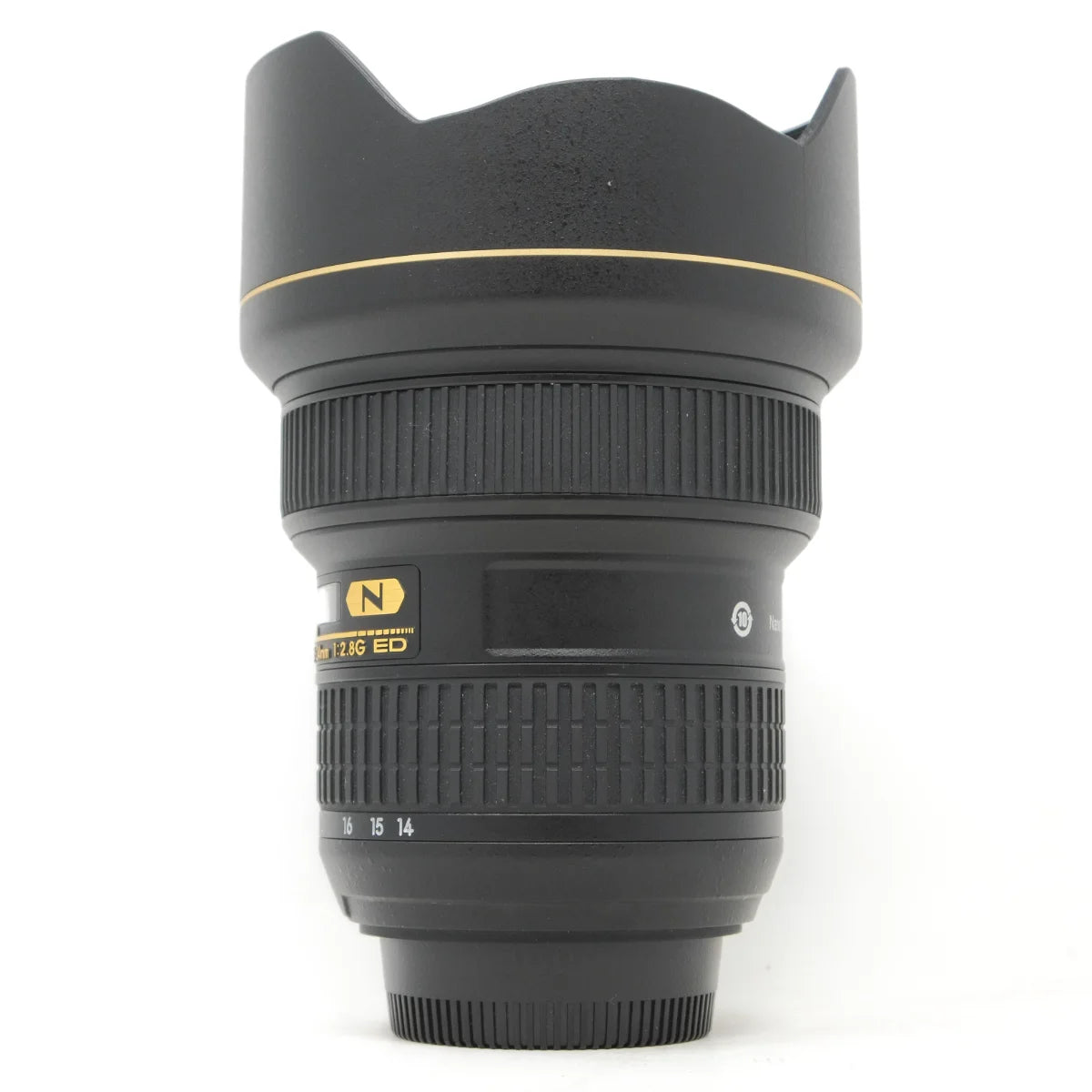 Used Nikon AF-S 14-24mm F2.8G ED Lens - side angle