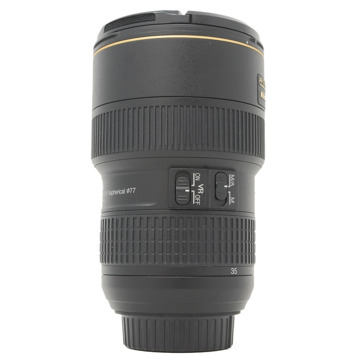 Camera lens on a white background