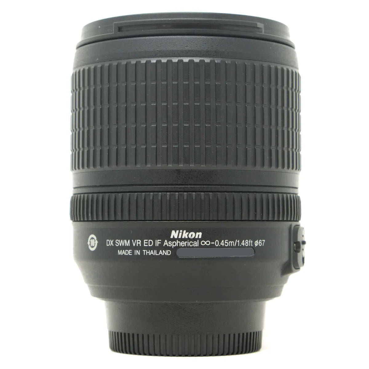 Used Nikon AF-S 18-105mm F3.5-5.6G ED VR DX Lens - side angle